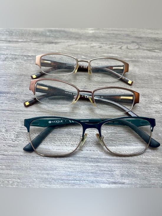 Anne Klein Accessories - 3 pairs Anne Klein Women's Semi-Rim Glasses in Brown and Teal